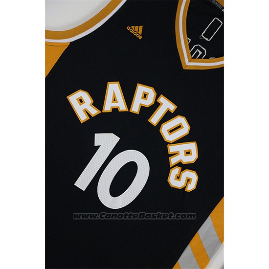 Maglia Toronto Raptors DeMar DeRozan #10 Nero Or